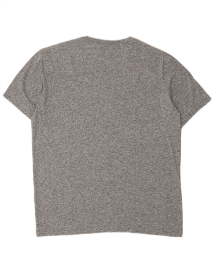 CHAMPION T-Shirt Graphique Homme Gris Moyen Moucheté Coton