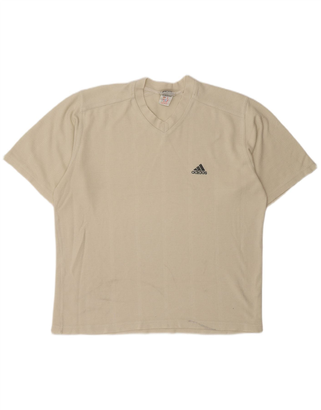 ADIDAS T-Shirt Homme UK 40/42 Coton Beige Moyen