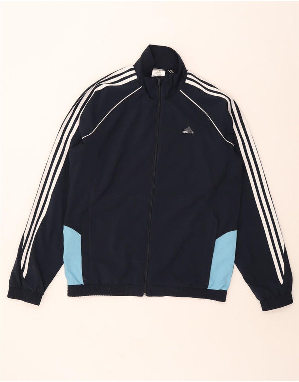 Adidas Veste de survêtement Climalite pour homme UK 40/42 Bleu marine moyen