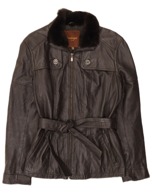 Conbipel Veste en Cuir Femme IT 48 XL Noir