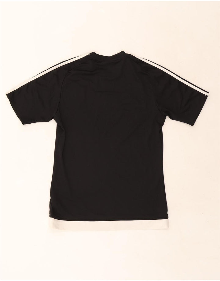 Adidas Hommes Climalite T-Shirt Haut Petit Noir Colorblock Polyester