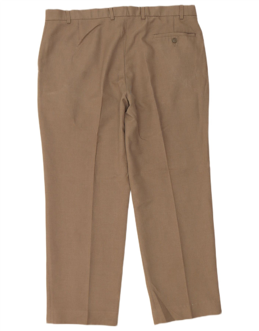MARKS & SPENCER Pantalon de Costume Droit Homme W38 L29 Beige Polyester