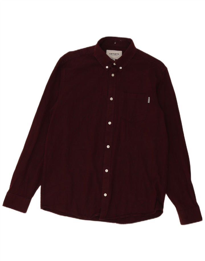 Carhartt Chemise Homme Coton Bordeaux Moyen