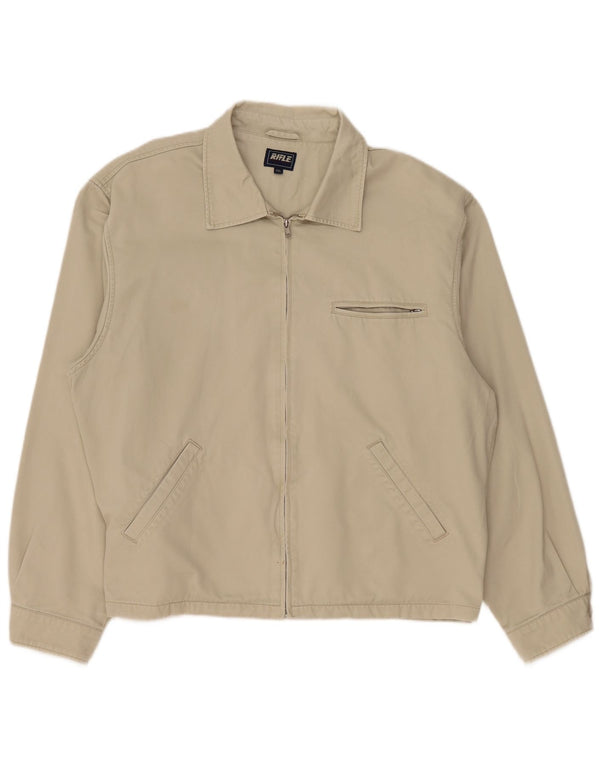 Rifle Veste Bomber Homme UK 44 2XL Vert Coton