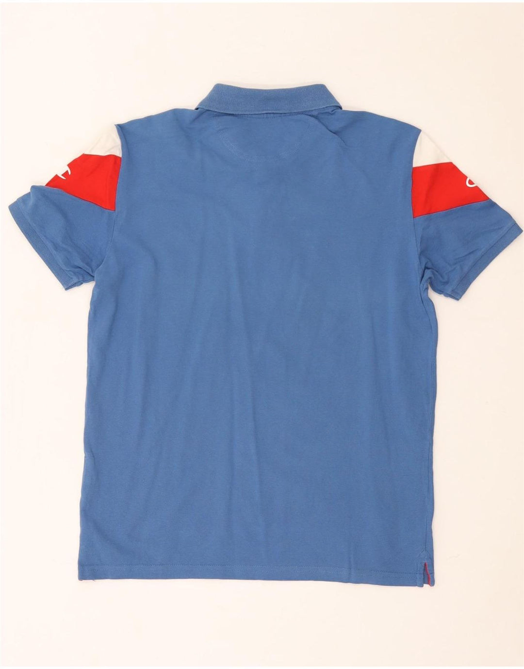 CHAMPION Polo Graphique Homme Petit Bleu Colorblock