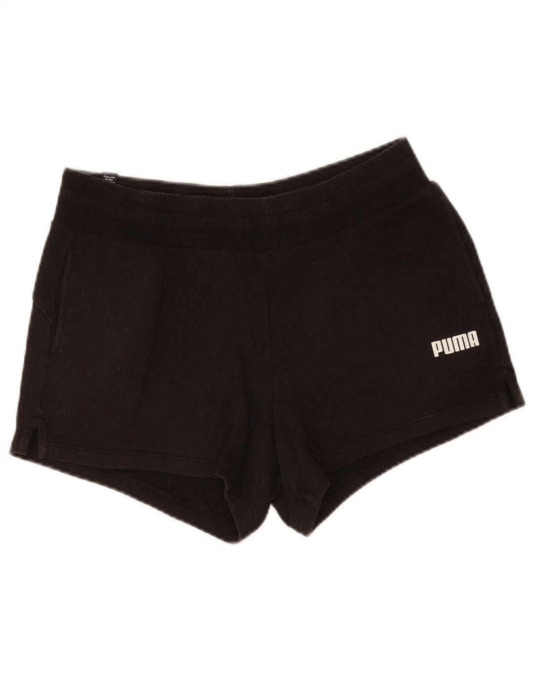Puma Short de sport pour femme UK 12 Medium Noir Coton