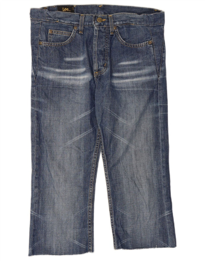 LEE Jean Court Homme W28 L20 Bleu Coton