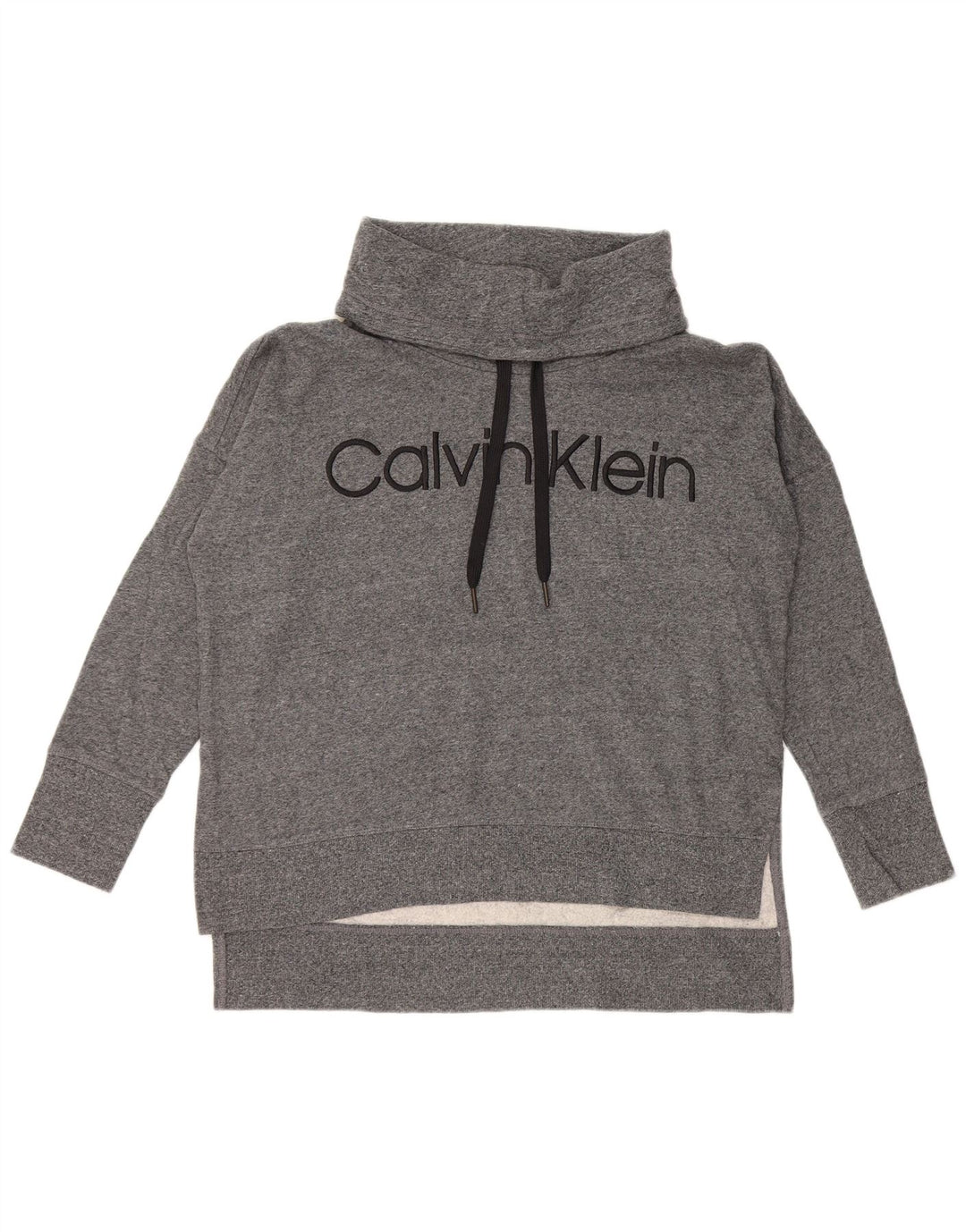 CALVIN KLEIN Pull-over surdimensionné graphique pour femme UK 14 Gris moyen