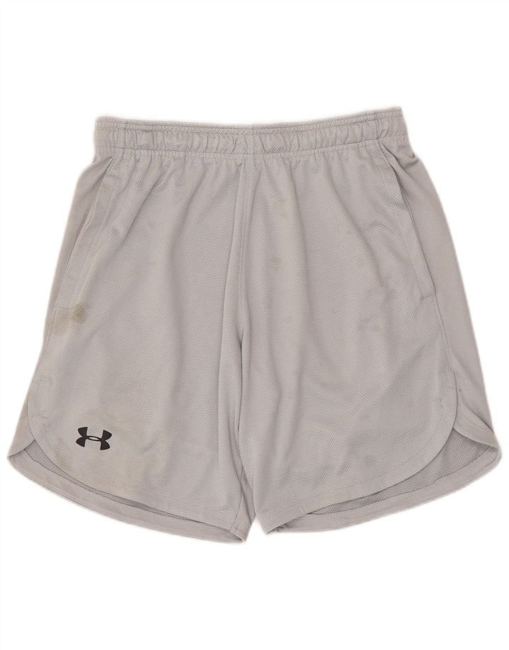 Under Armour Short de Sport Heat Gear Homme Gris Moyen