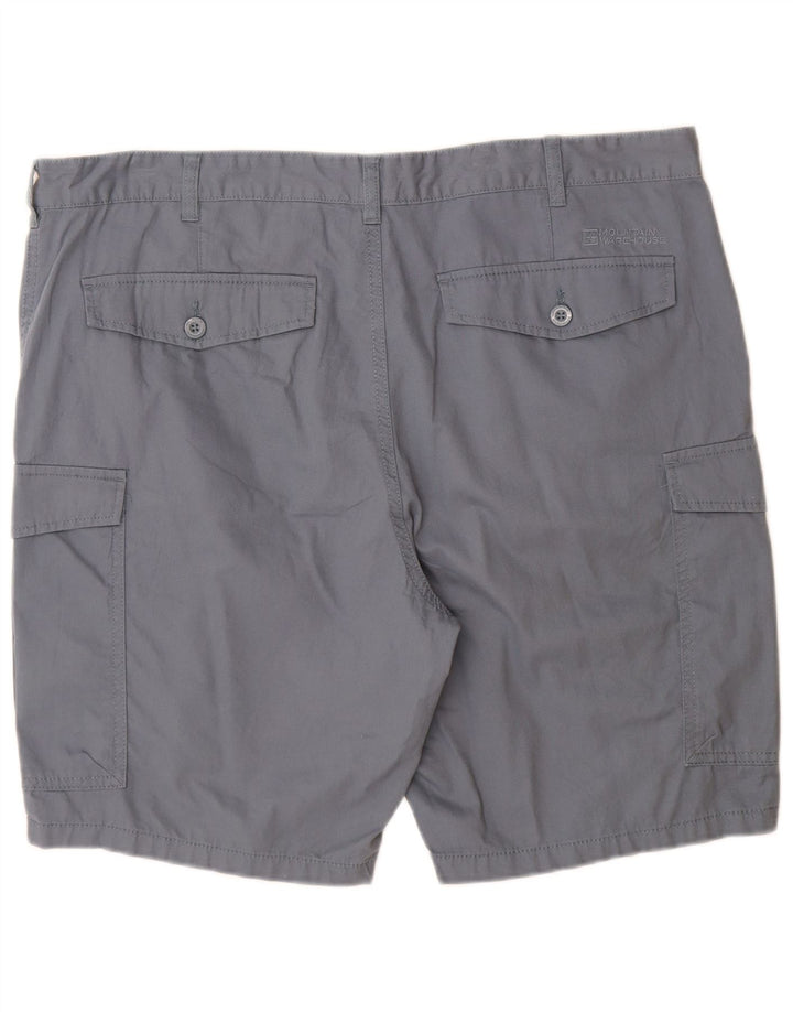 Mountain Warehouse Short Cargo Homme W40 XL Bleu Coton