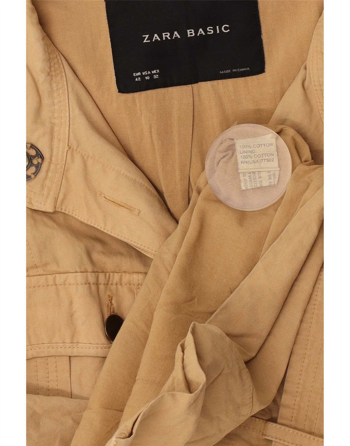 Zara Veste utilitaire femme EU 42 Grand coton beige
