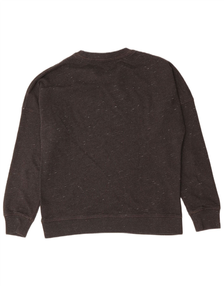 Superdry Sweat-shirt graphique pour femme UK 16 Grand coton moucheté noir