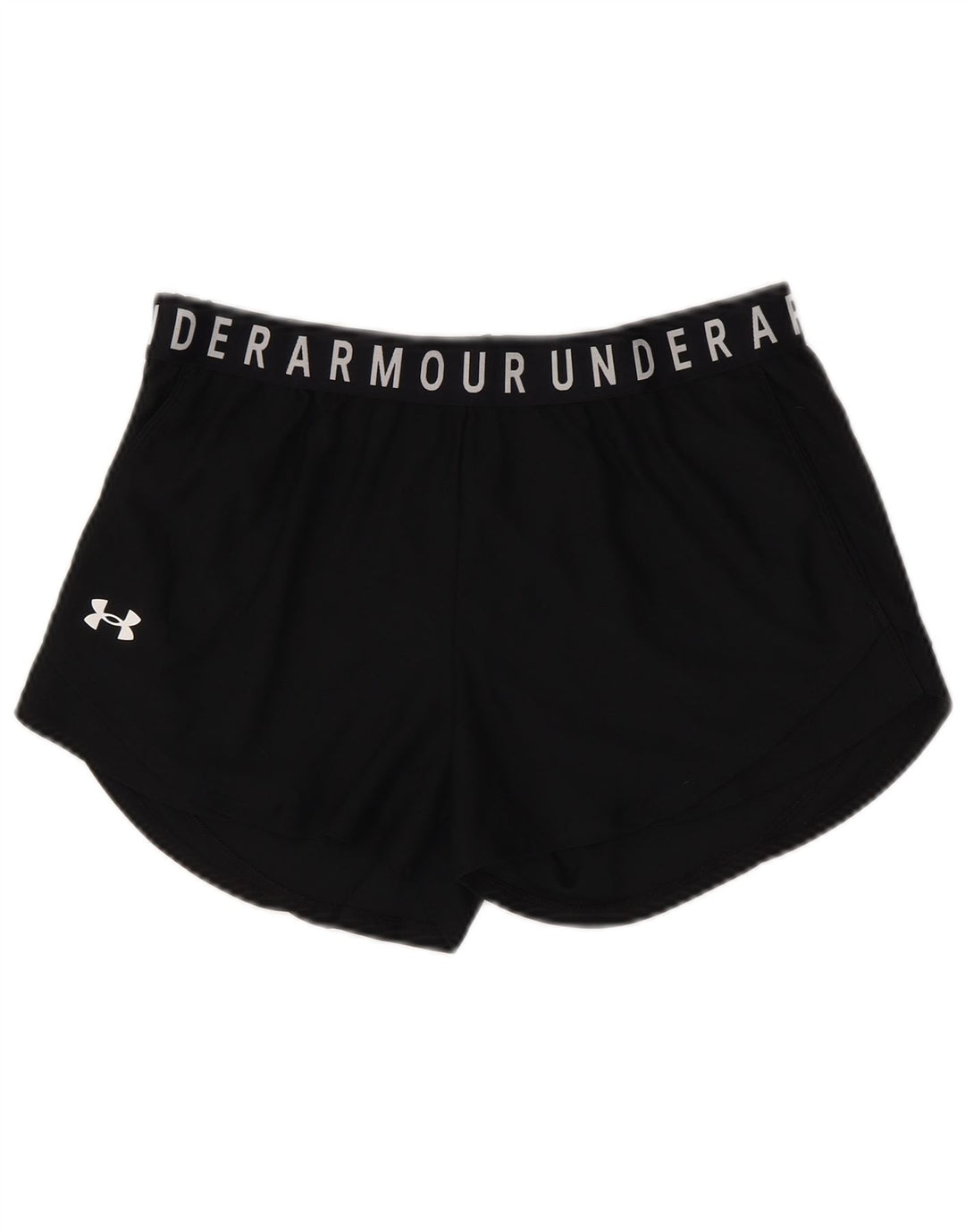 UNDER ARMOUR Short de sport Heat Gear Graphic pour femme UK 14 Large Noir
