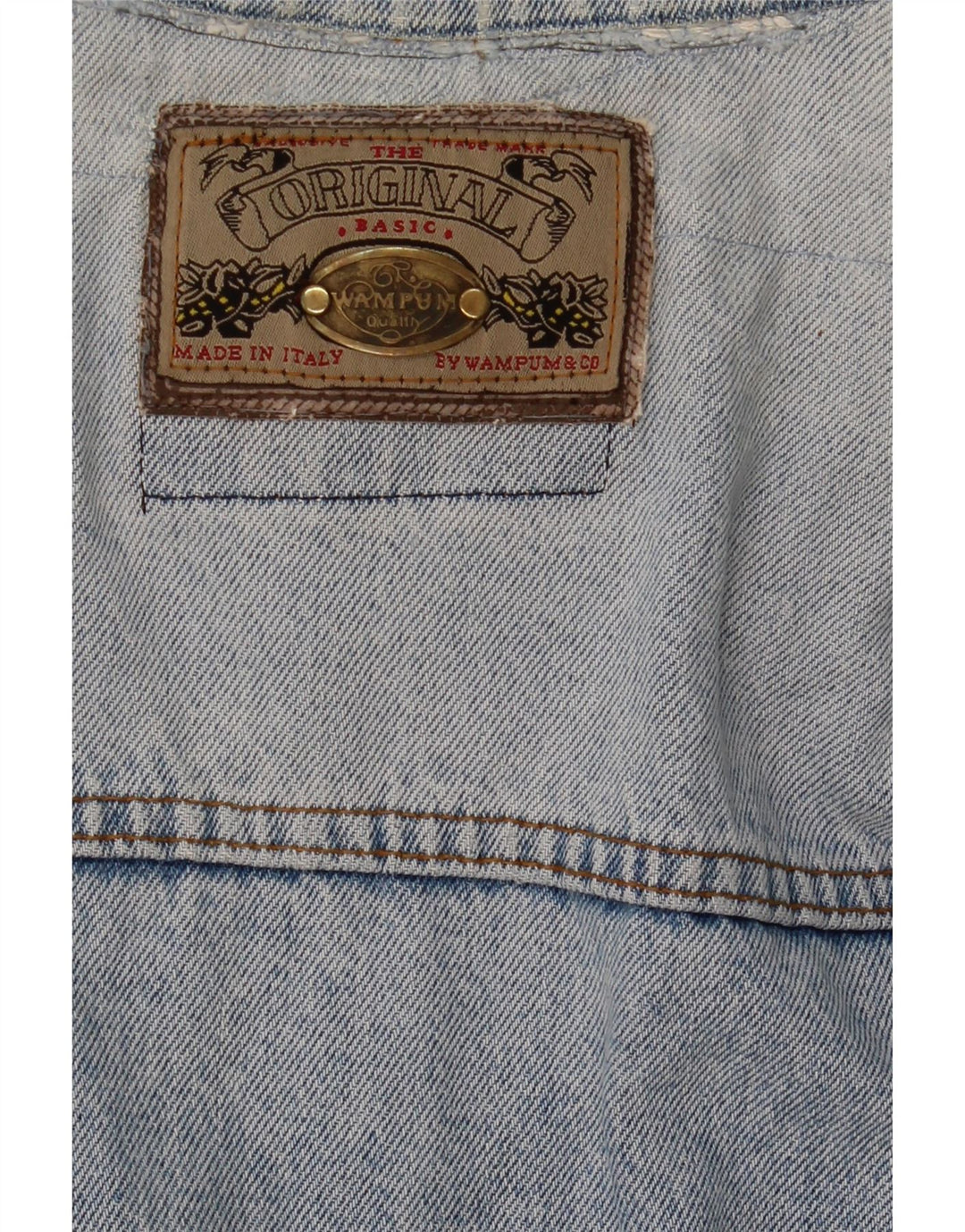 Wampum Veste en jean pour homme UK 38 Bleu moyen