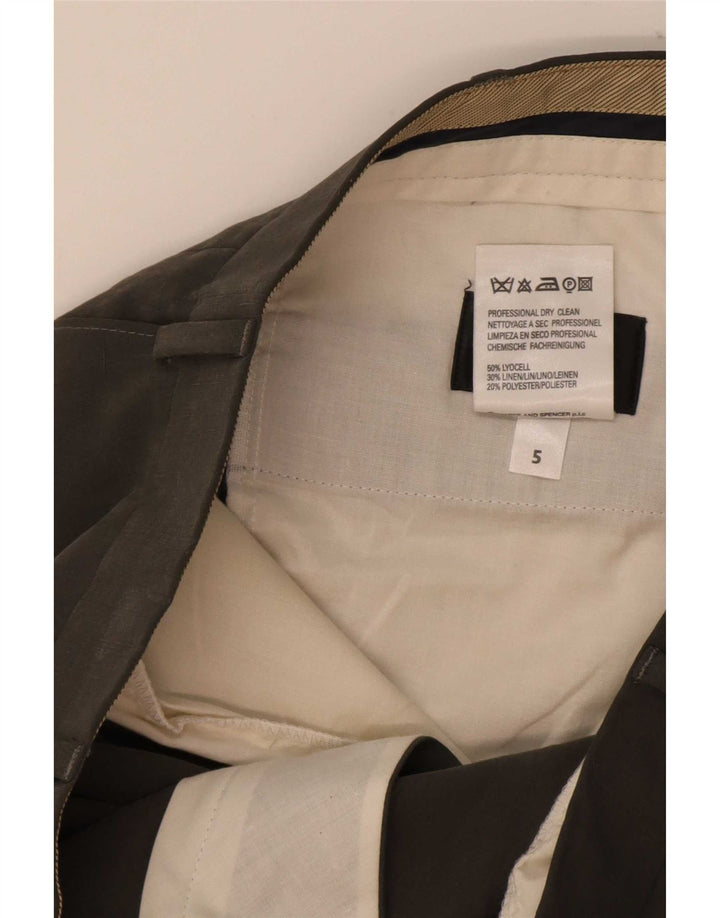 Marks & Spencer Pantalon de costume pour homme W38 L31 Gris Lyocell