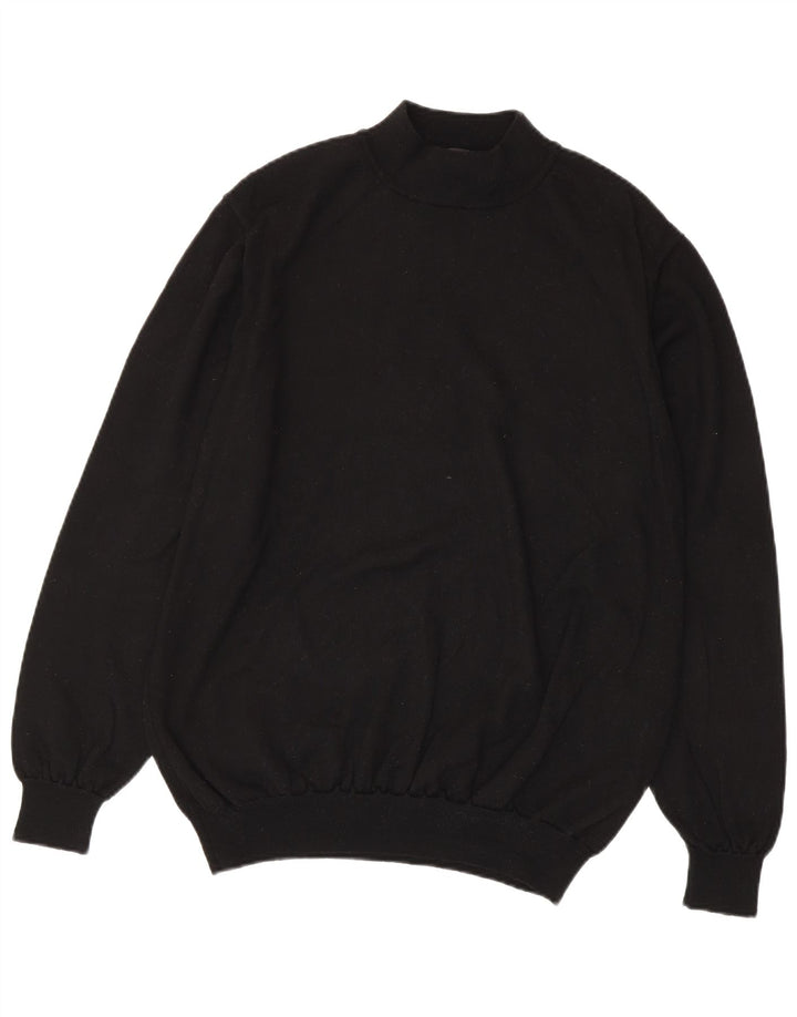 Hugo Boss Pull col roulé pour homme 3XL Laine vierge noire