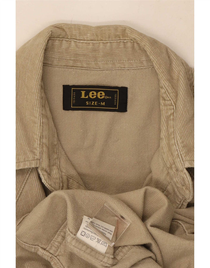 Lee Chemise Velours Côtelé Homme Beige Moyen Coton