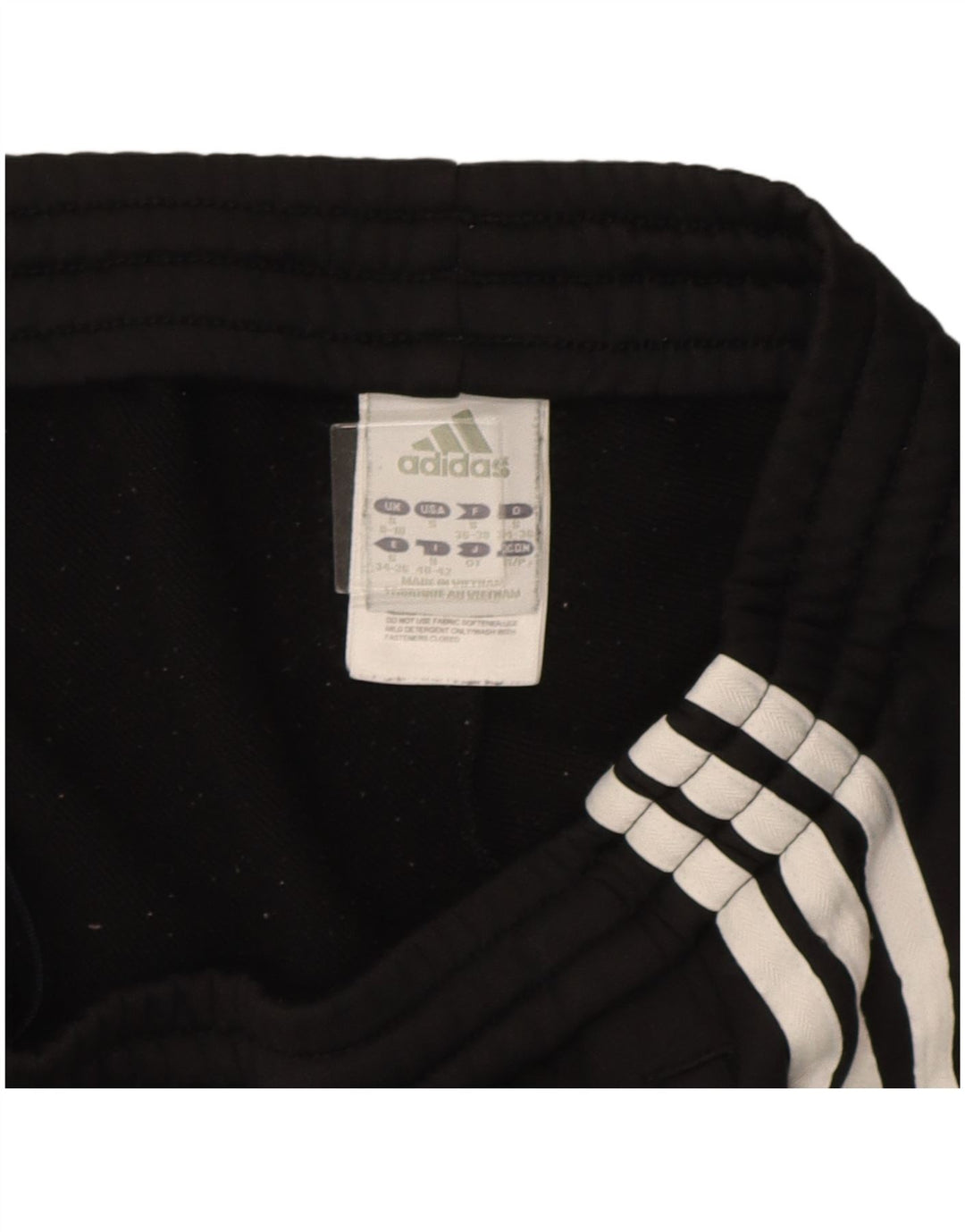 Adidas Pantalon de survêtement pour femme UK 8/10 Small Noir Polyester