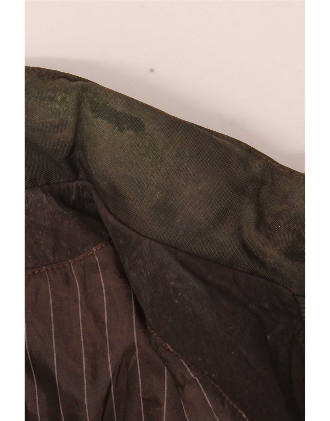 veste en cuir à capuche vintage pour hommes IT 52 Large Brown