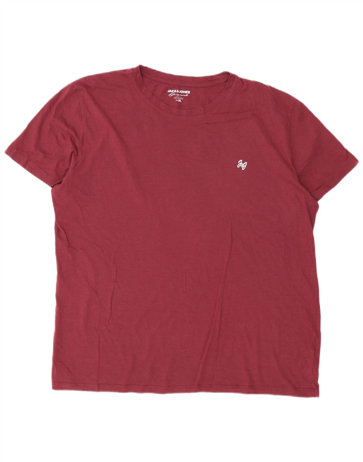 Jack & Jones T-Shirt Haut XL Homme Bordeaux