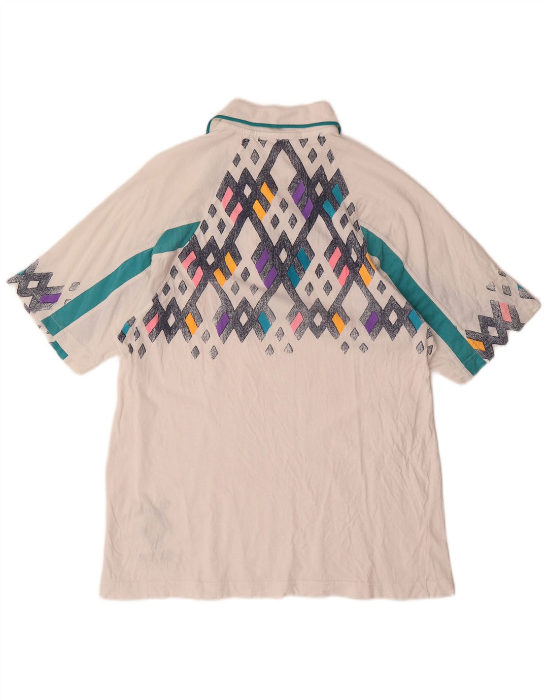 LOTTO Polo Homme Blanc Moyen Géométrique