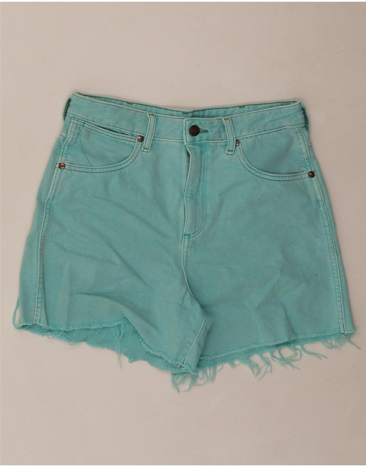 WRANGLER Short en Jean Femme W28 Coton Turquoise Moyen