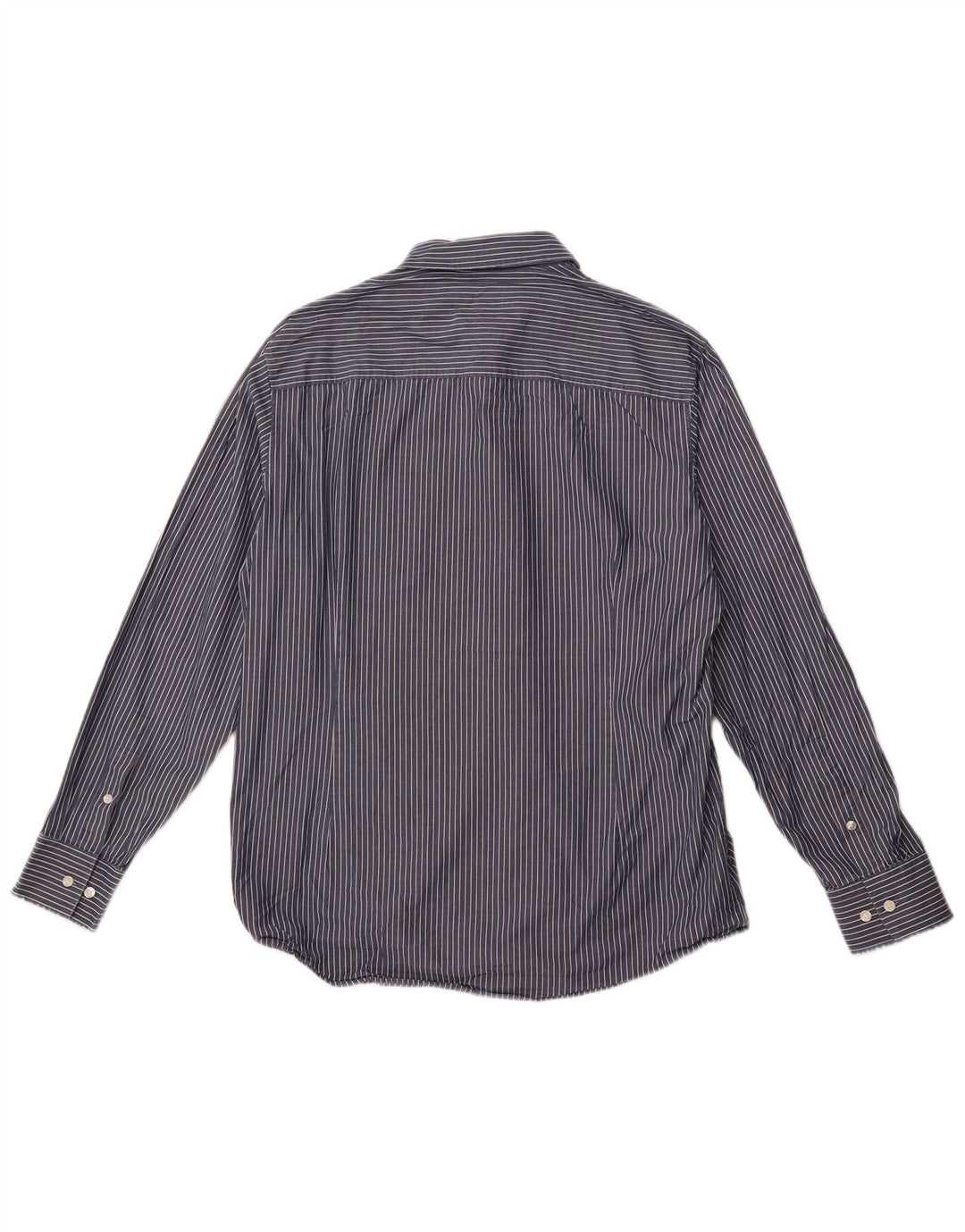 CALVIN KLEIN Chemise Slim Fit Homme Taille 43 Grande Rayure Bleu Marine