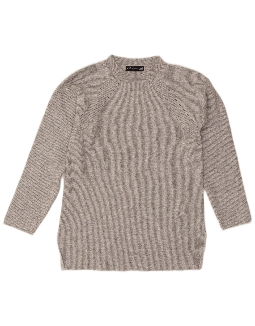 Marks & Spencer Pull ras du cou pour femme UK 10 Petit gris moucheté
