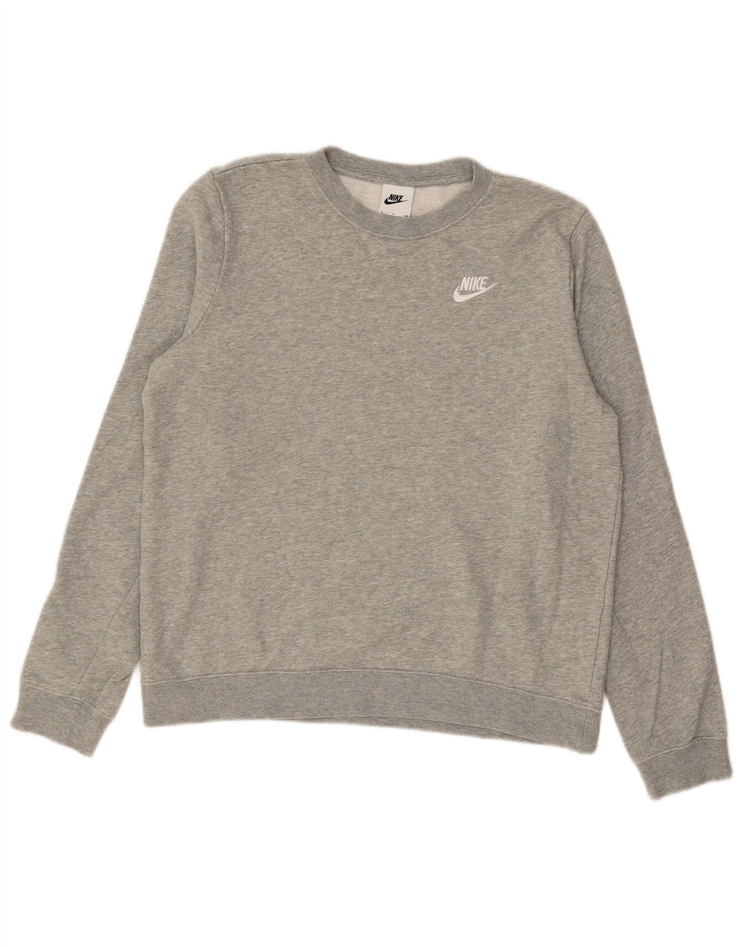 NIKE Sweat-shirt pour hommes, petit, gris, coton