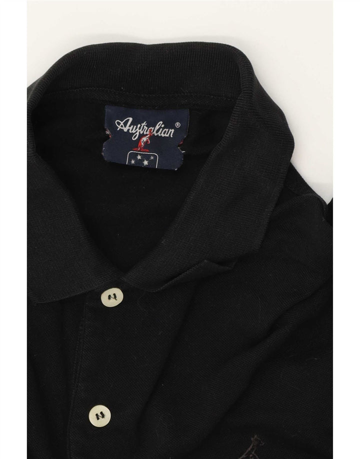 AUSTRALIAN L'ALPINA Polo Homme IT 50 Medium Noir