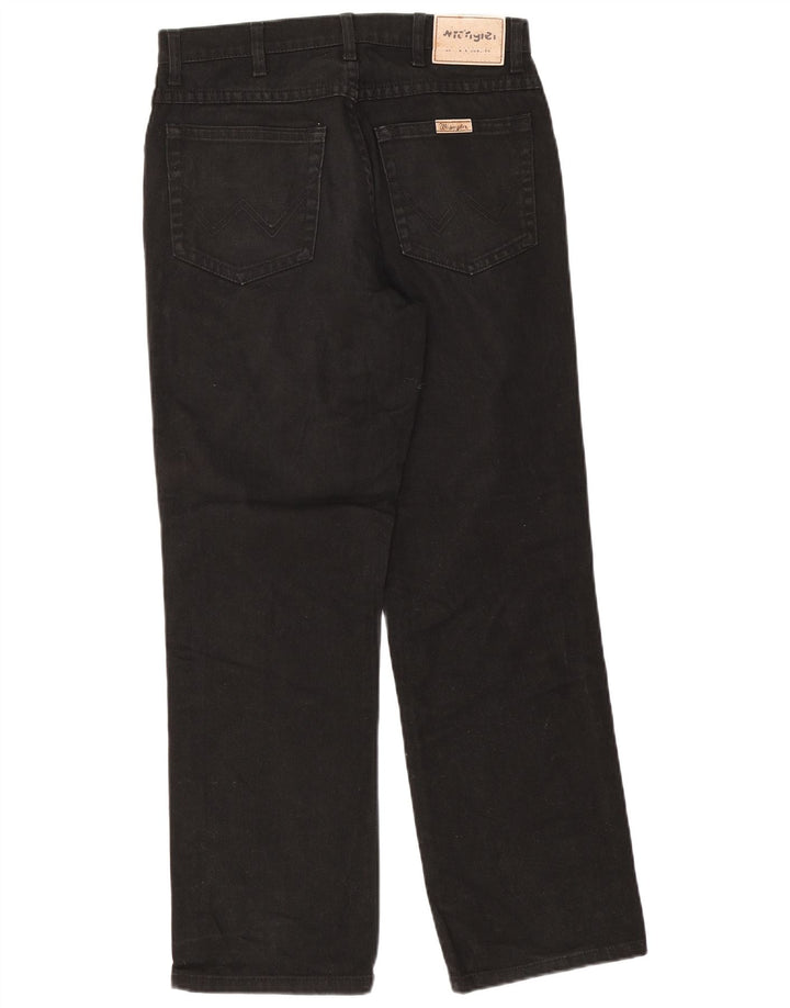 Wrangler Jean droit coupe régulière pour homme W32 L30 en coton noir