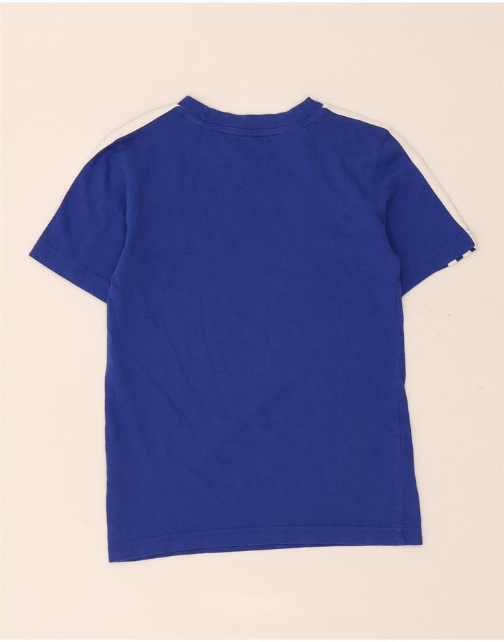 Adidas T-Shirt Top Garçon 7-8 ans Bleu Coton