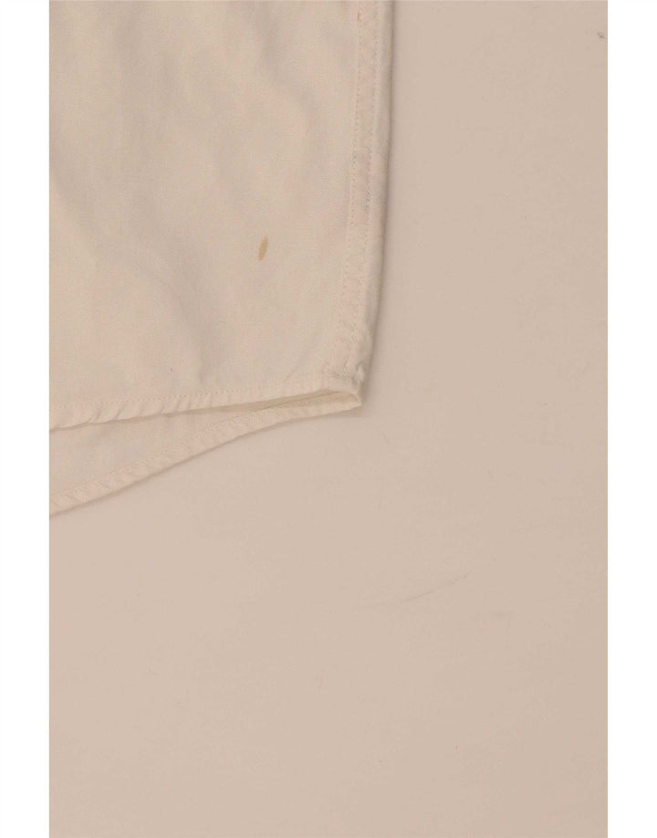 Lacoste Chemise à manches courtes pour hommes Taille 39 Coton blanc moyen