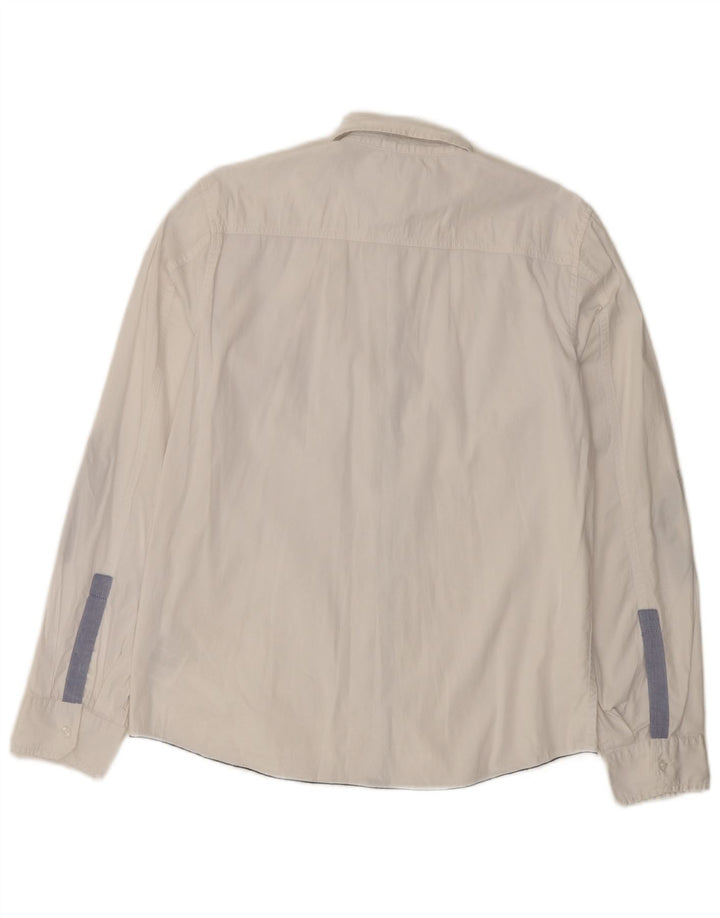 Guess Chemise Femme UK 16 Large Blanc Coton