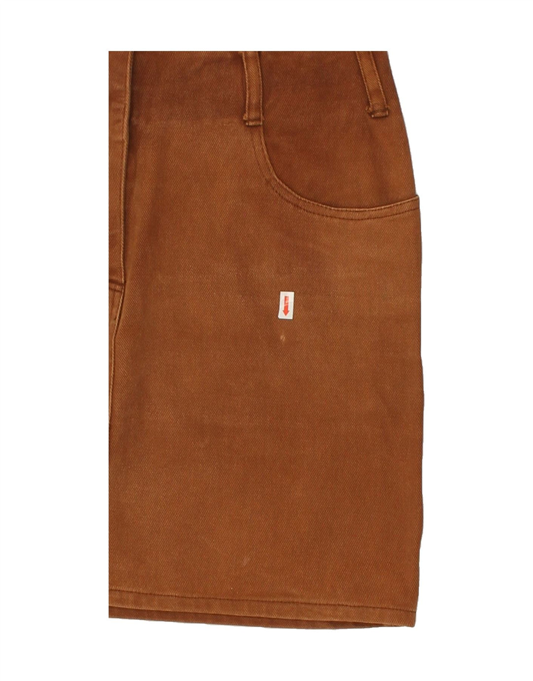 VINTAGE Jupe en jean femme EU 40 Moyen W28 Coton Marron