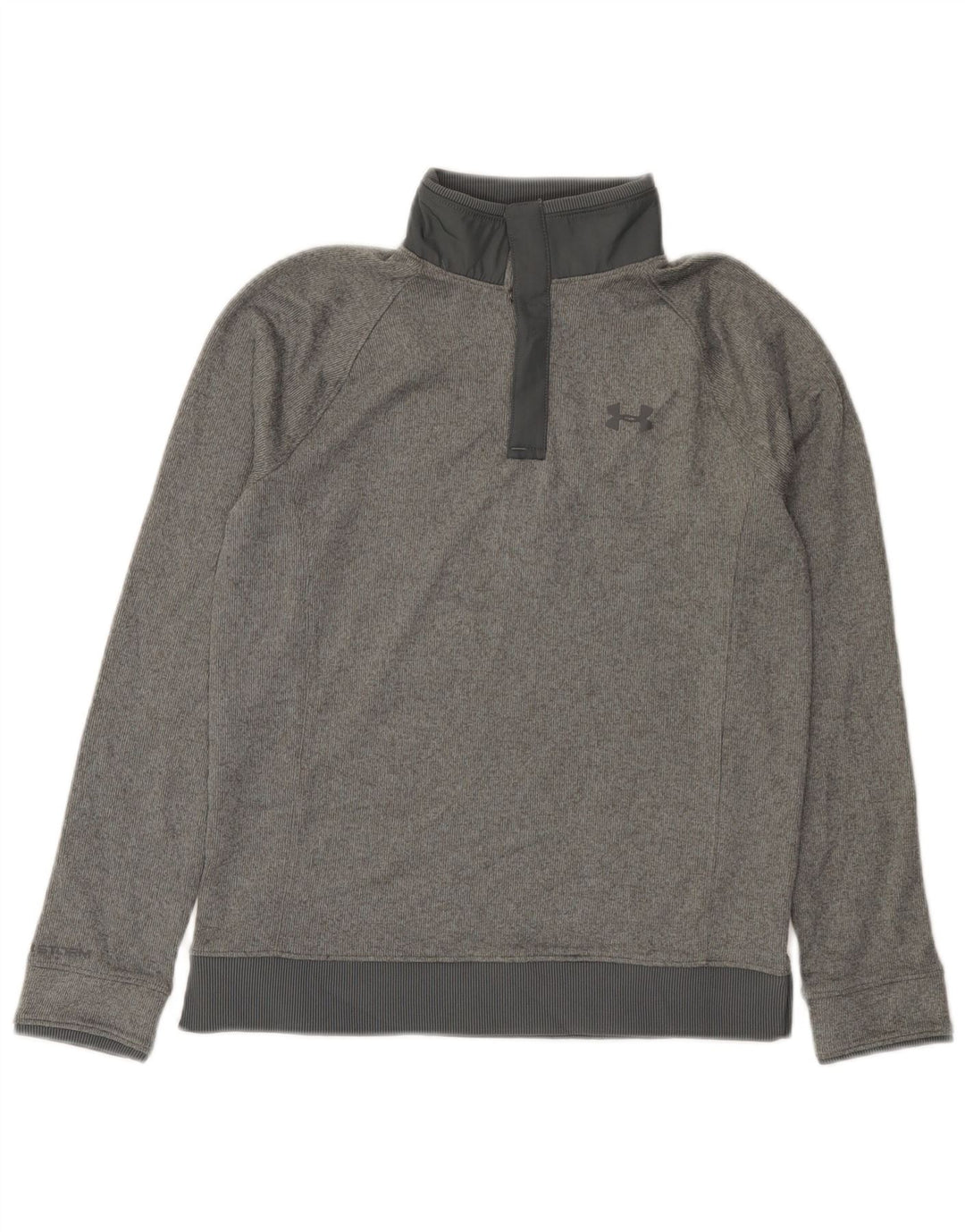 Under Armour Sweat-shirt à col boutonné pour garçon 11-12 ans Gris Taille L
