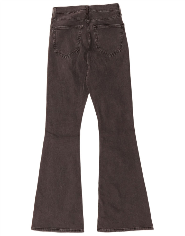 Topshop Femme Jamie Flared Jeans W28 L32 Gris Coton