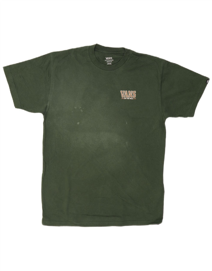 VANS T-Shirt Graphique Homme Vert Moyen Coton