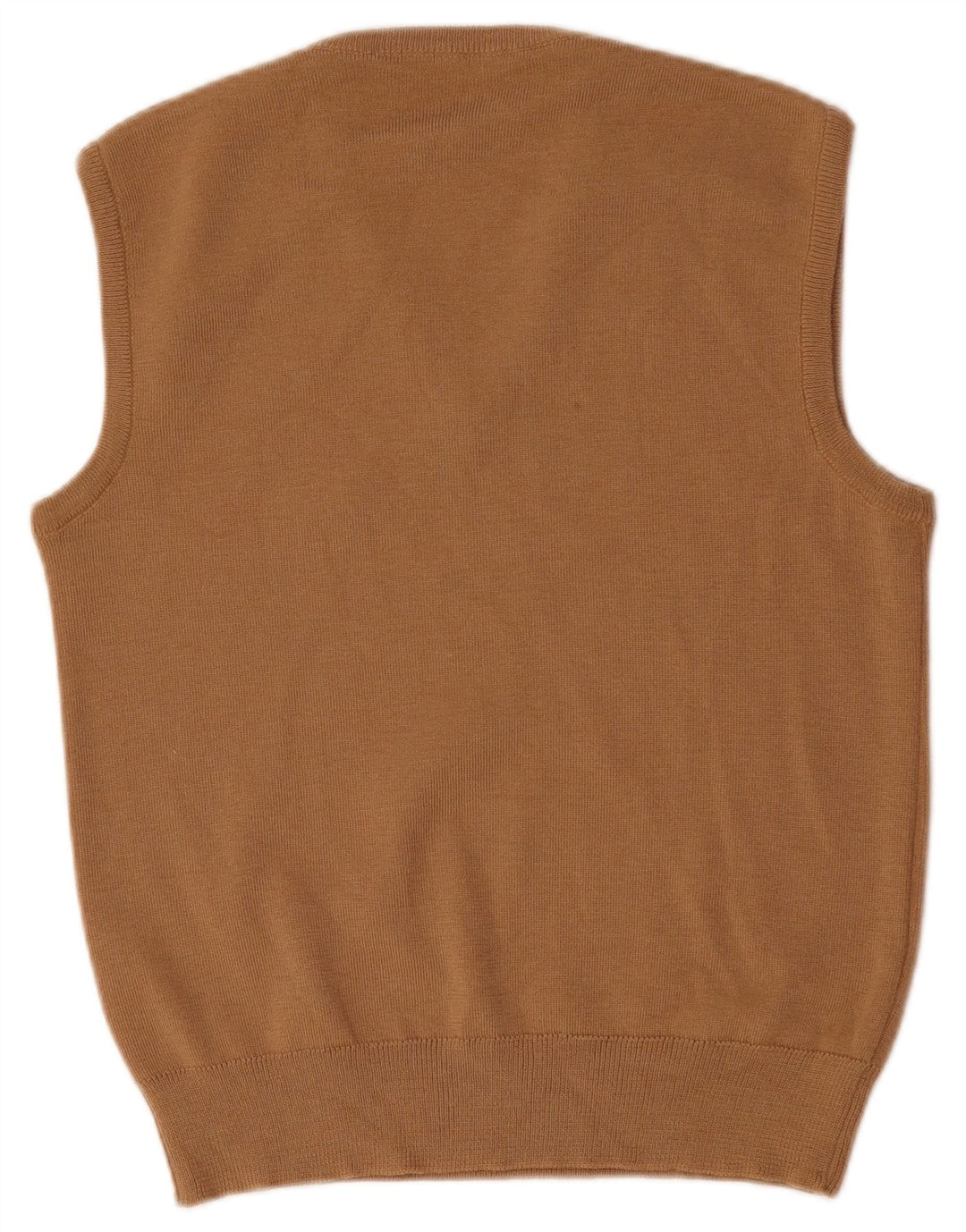 vintage Mens Vest Débardeur IT 48 Laine Beige Moyen
