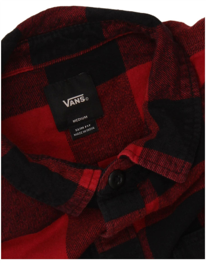 Vans Chemise slim en flanelle homme rouge moyen