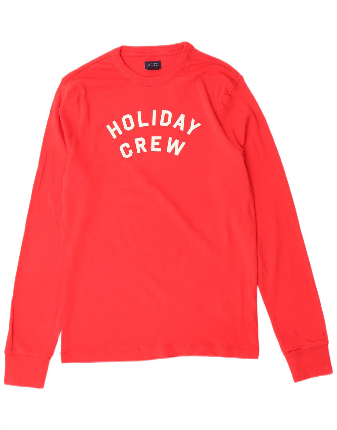 J. Crew Haut graphique à manches longues pour hommes en coton rouge moyen