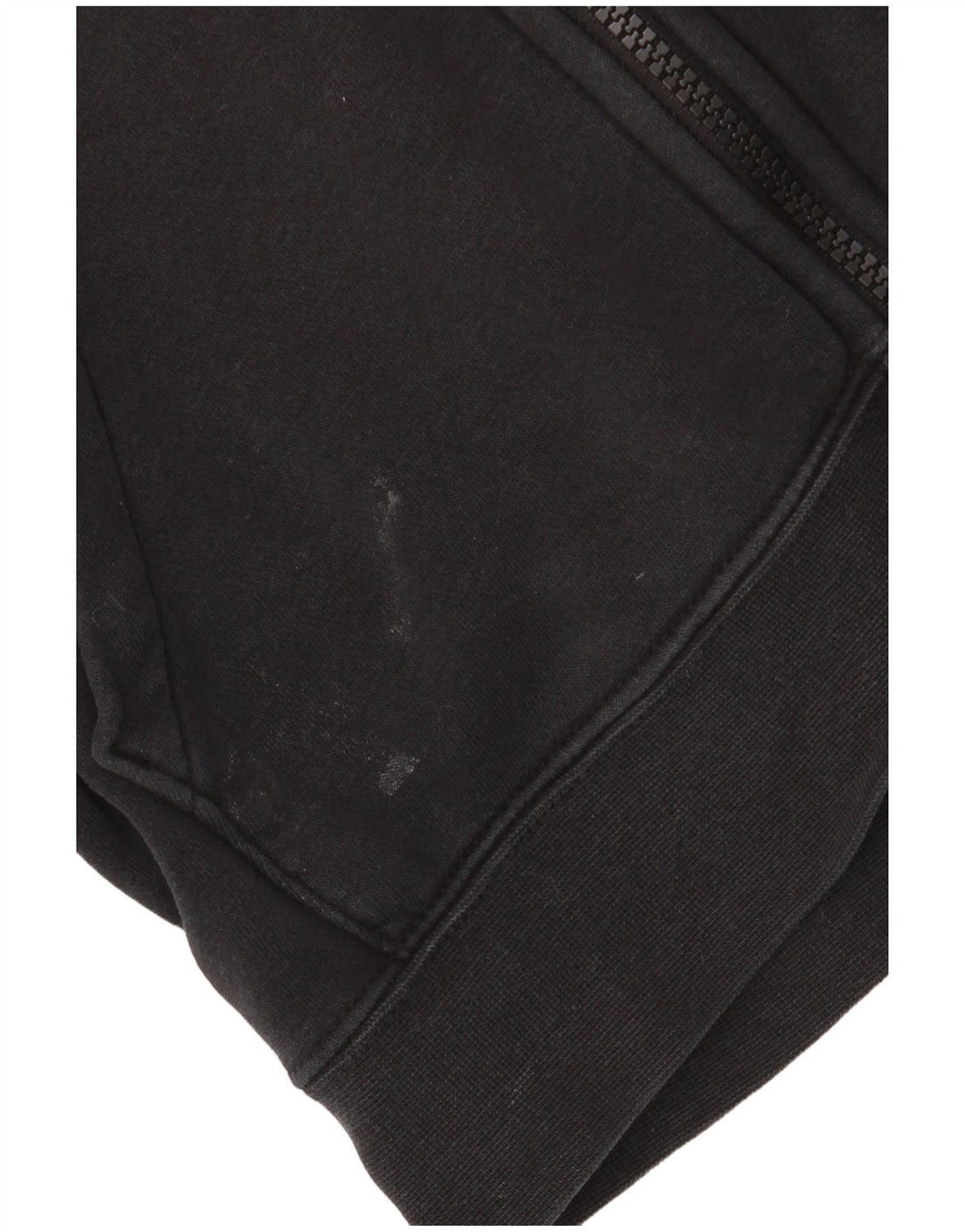 NIKE Pull à capuche zippé surdimensionné pour femme UK 6 XS Coton noir