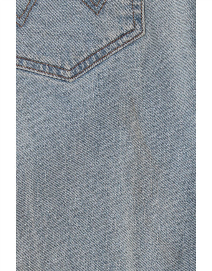 Wrangler Jean droit coupe régulière W30 L32 en coton bleu pour femme