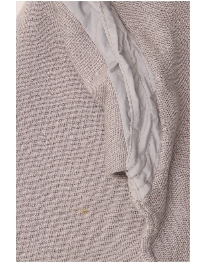 vintage Femme Cardigan Pull UK 12 Gris Moyen