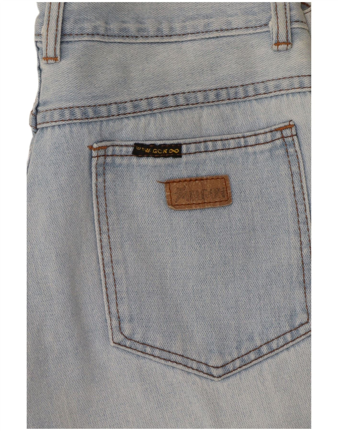 VINTAGE Jean fuselé taille haute femme W26 L26 bleu