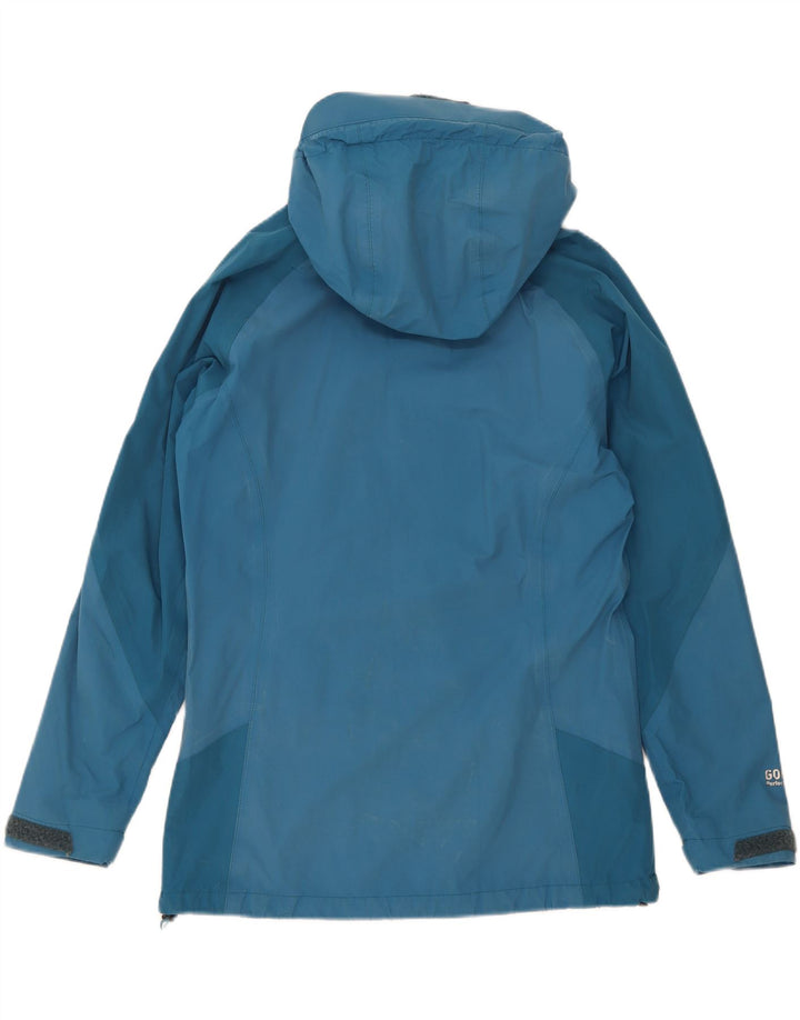 Berghaus Veste de pluie surdimensionnée à capuche pour femme UK 10 Small Bleu Colorblock