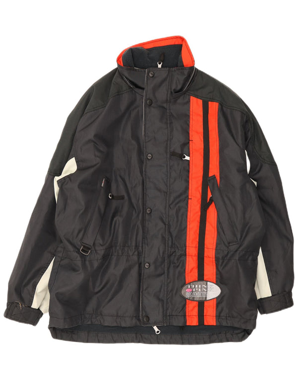 Think Pink Veste de ski à capuche coupe régulière pour homme IT 54 2XL Noir Colourblock
