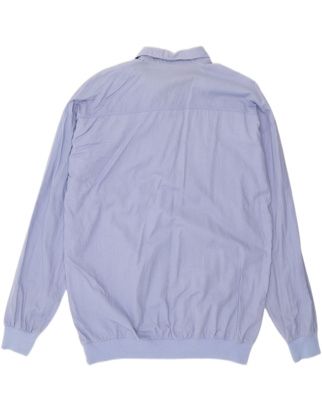 vintage Chemise pull homme IT 50/52 Grand coton colorblock bleu