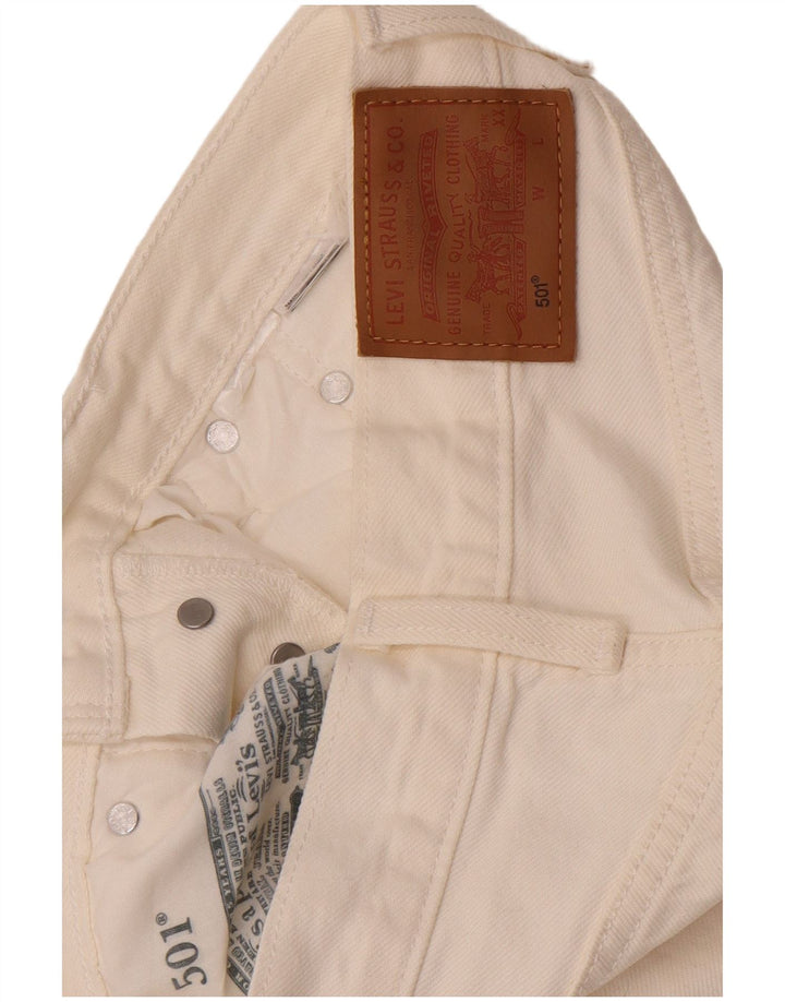 Levi's Jean Droit 501 Femme W26 L26 Blanc