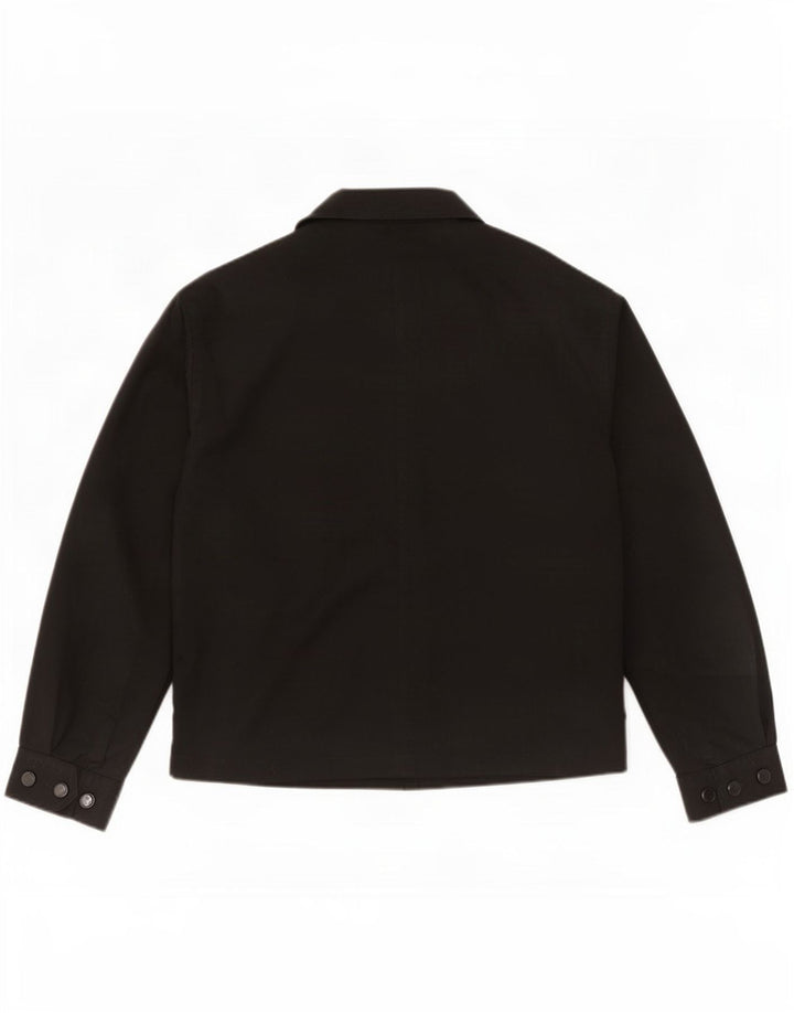 Zara Mens Bomber Jacket UK 36 Petit Noir Polyester